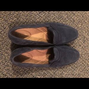 Clark’s Blue Suede loafers